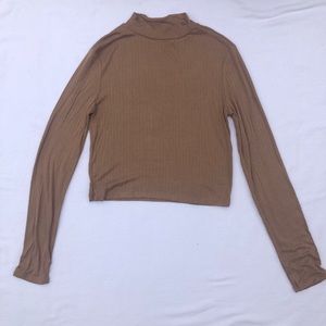 Forever 21 cropped mock neck shirt
